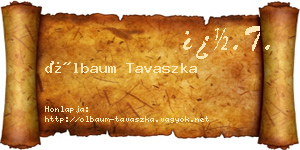 Ölbaum Tavaszka névjegykártya